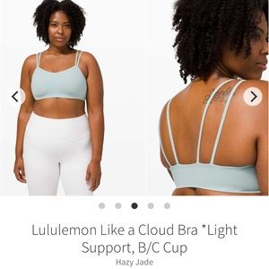 Lululemon Gently Used Like a Cloud Bra: Size 6! Hazy Jade!